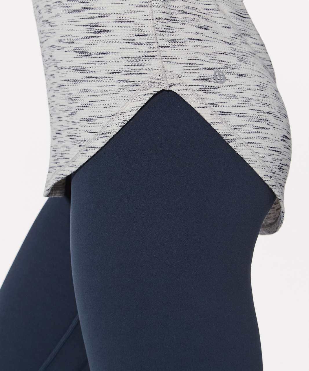 Lululemon Raise The Barre Tank - Tiger Space Dye Black White / Dark Carbon