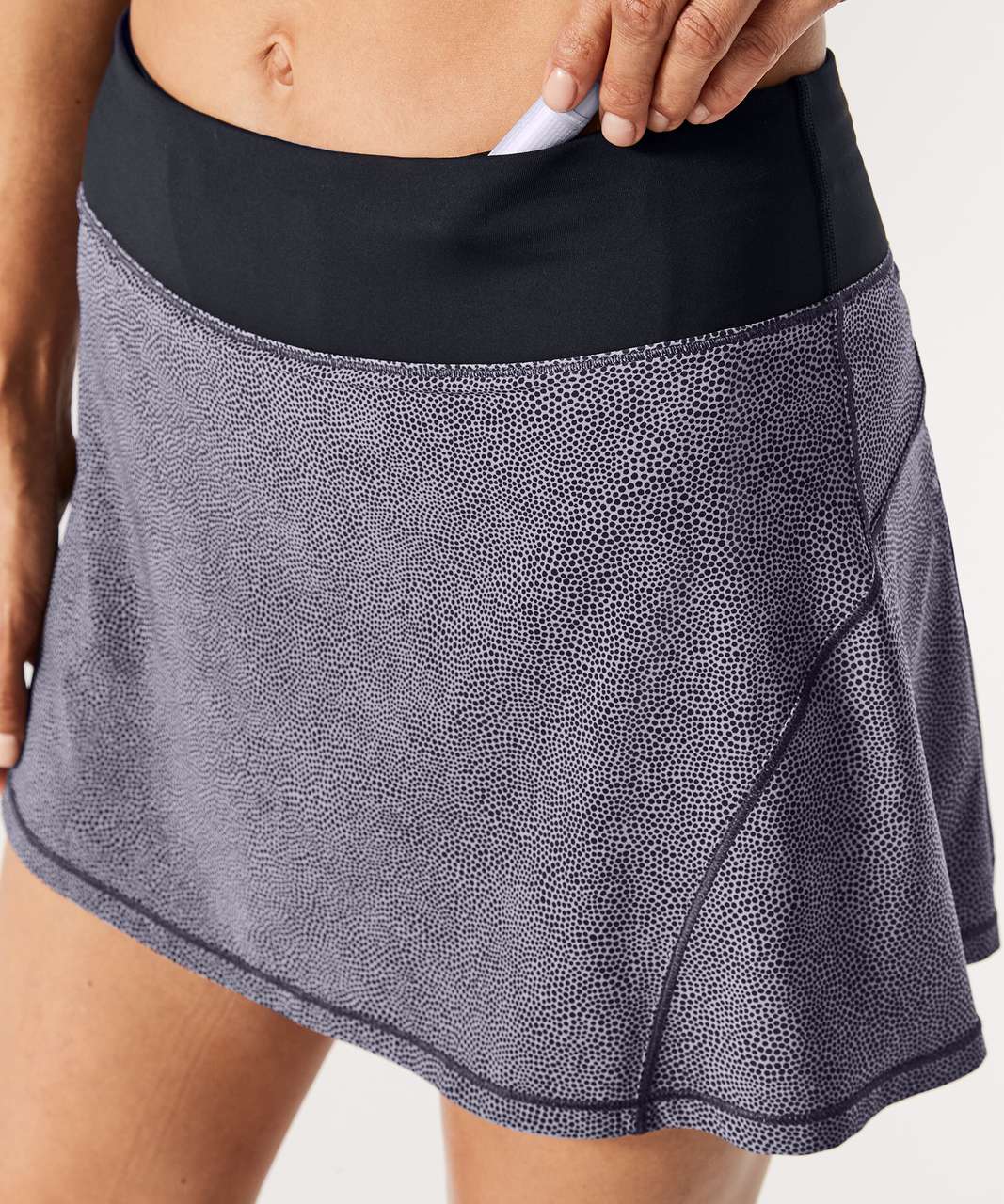 Lululemon Circuit Breaker Skirt II (Tall) (15") - Disperse Dusky Lavender Black / Black