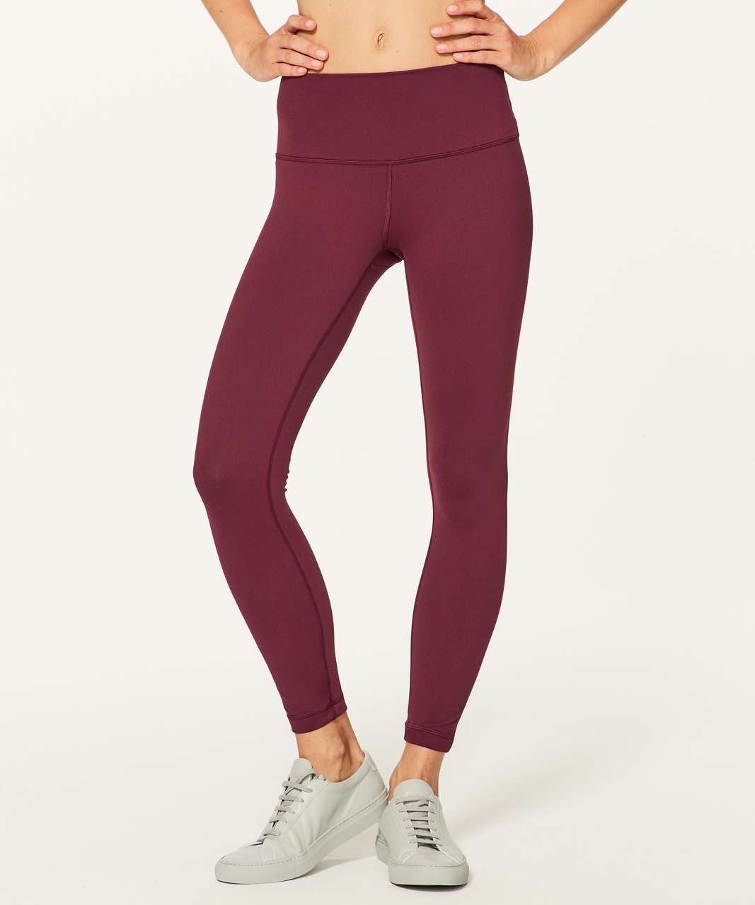 Lululemon Maroon Chianti 25 Inch Wunder Under High Rise Tight Leggings Size  8