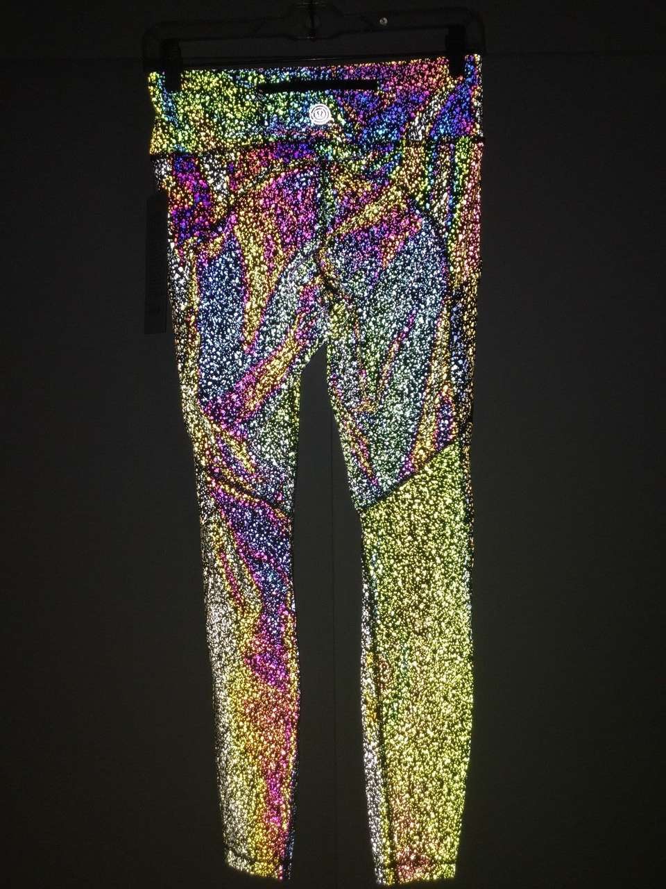 Rainbow reflective speed tight size 6