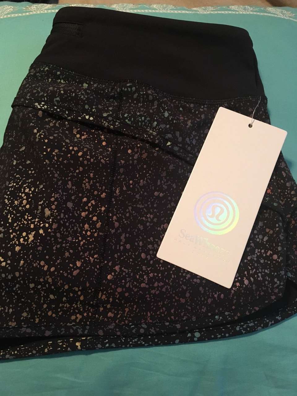 Lululemon Speed Short *SW - 2017 Seawheeze - SRSA / BLK - lulu