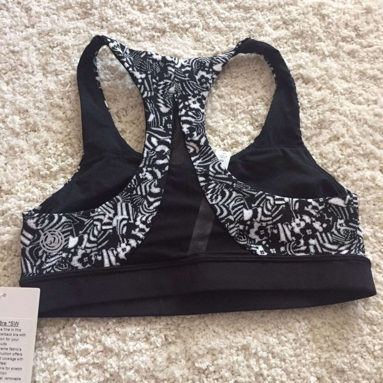 Lululemon Invigorate Bra *SW - 2017 Seawheeze - WBCO / BLK