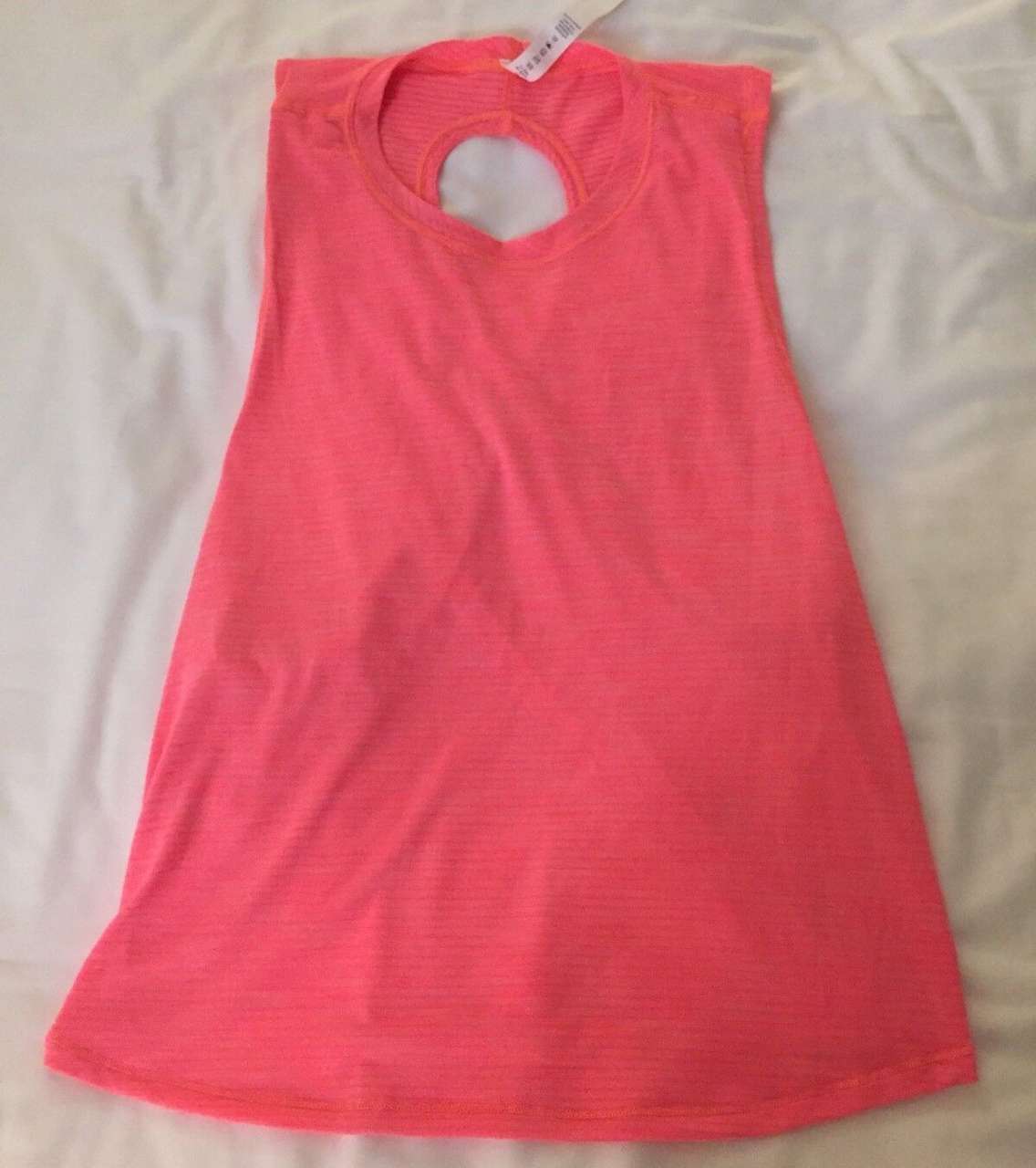 Lululemon Fast As Light Muscle Tank *SW - 2017 Seawheeze - Heathered Grapefruit