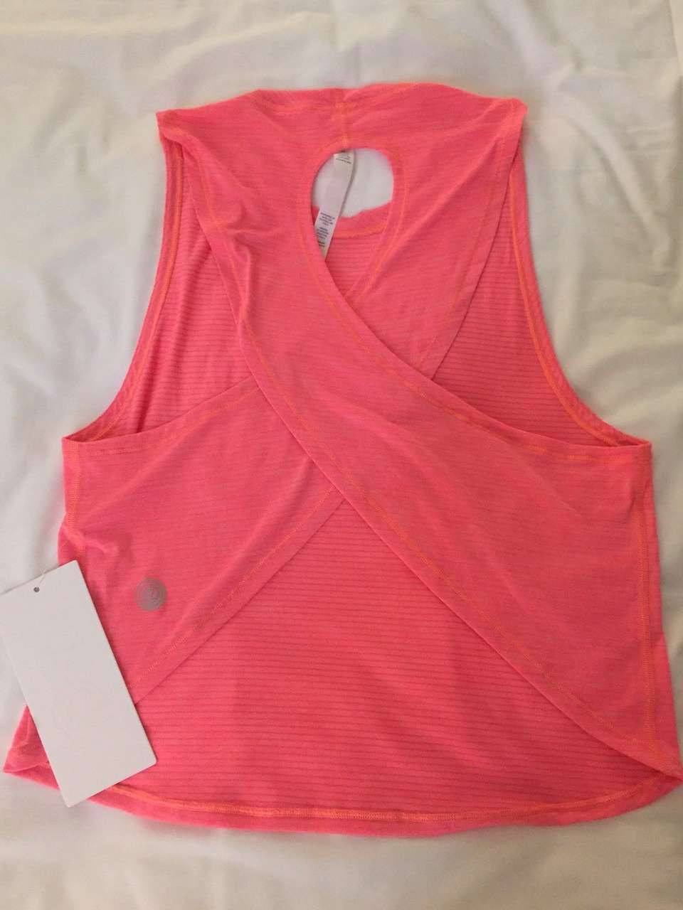 Lululemon Fast As Light Muscle Tank *SW - 2017 Seawheeze - Heathered Grapefruit