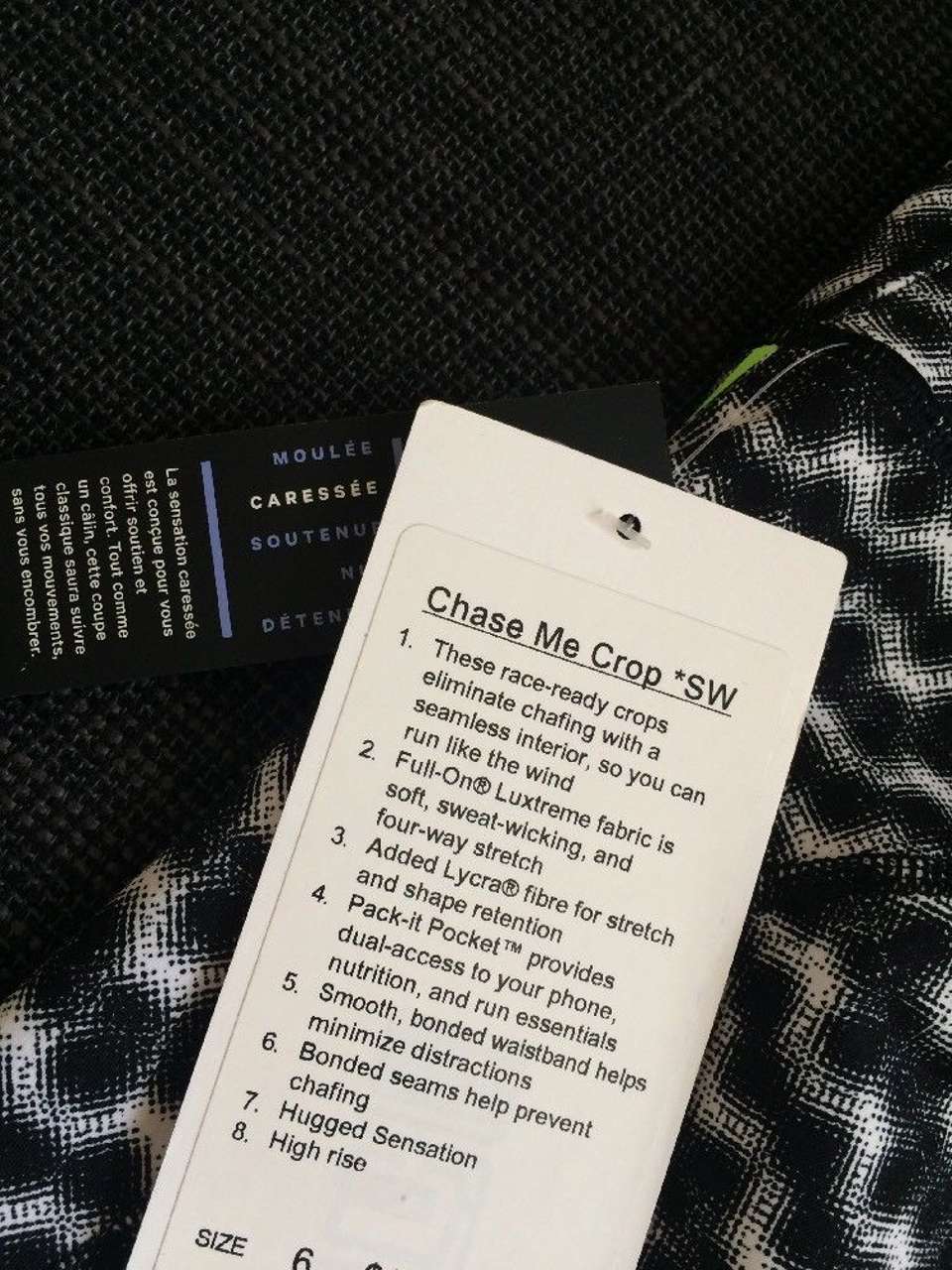 Lululemon Chase Me Crop *SW - 2017 Seawheeze - DITW / Zippy Green