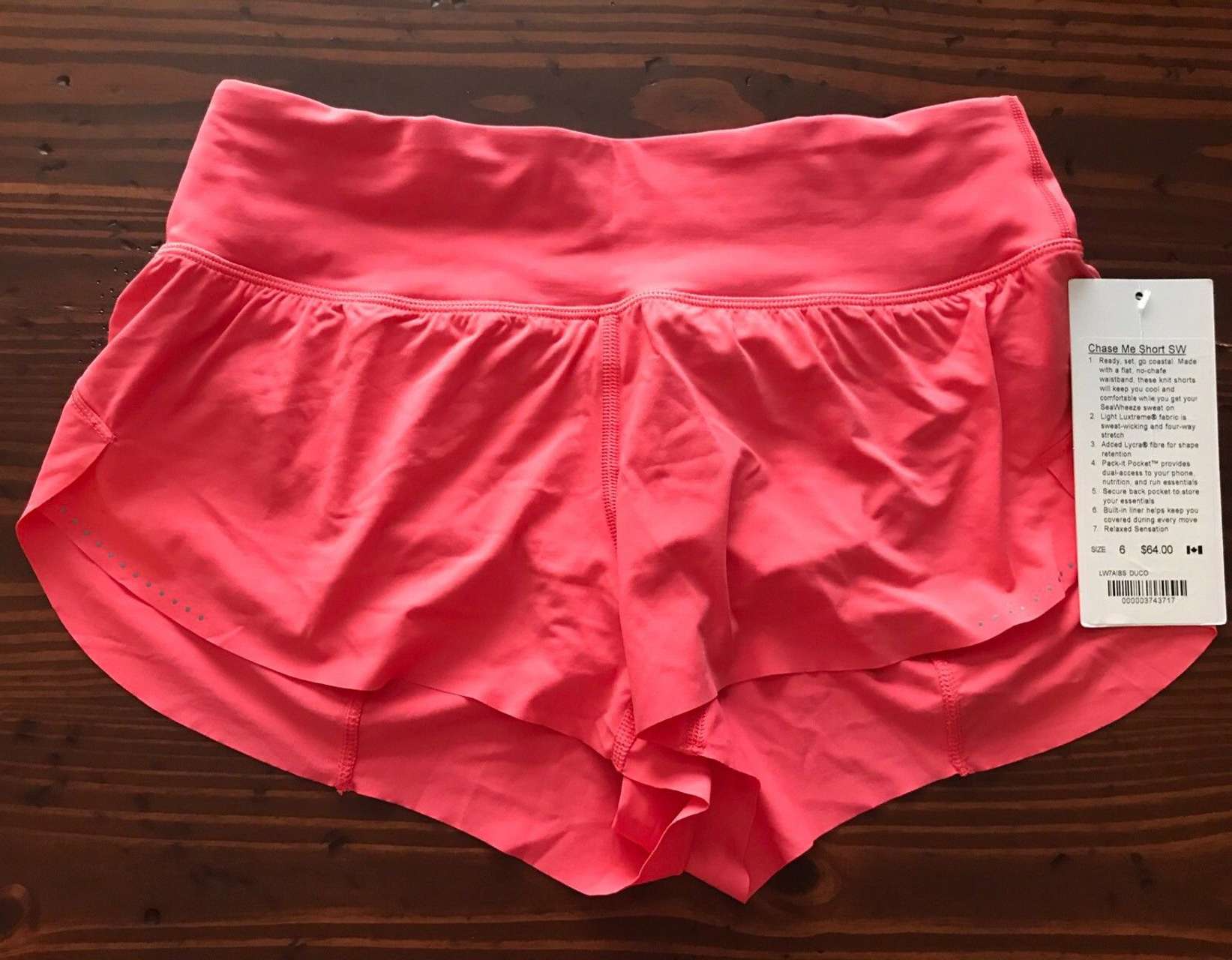 lululemon chase me shorts