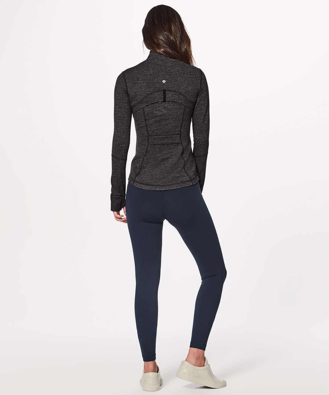 New With Tag Lululemon Define Jacket Variegated Knit Heathered Black Size 4