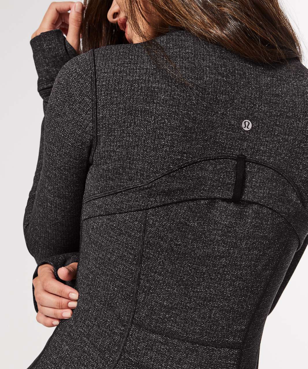 lululemon athletica, Jackets & Coats, Lululemon Define Jacket Luon  Variegated Knit Black Heathered Black St Release 6