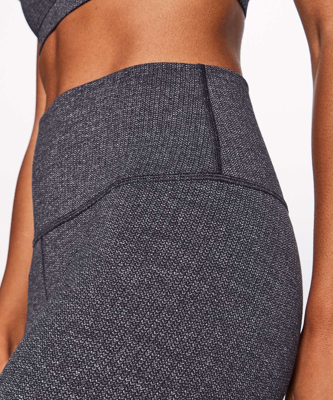 Lululemon Wunder Under Hi Rise Tight 4 Luon Variegated Knit Heathered Black  - $58 - From Caitlin