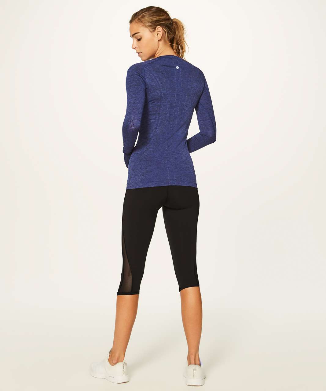 Lululemon Swiftly Tech Long Sleeve Crew - Psychic / Black