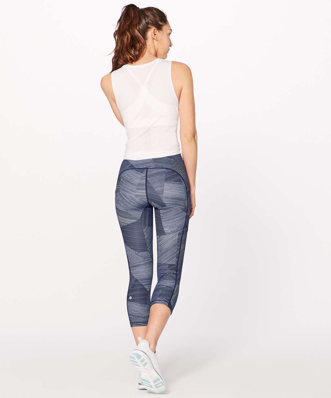 Lululemon Speed Up Crop (21") - Etch Hail Midnight Navy