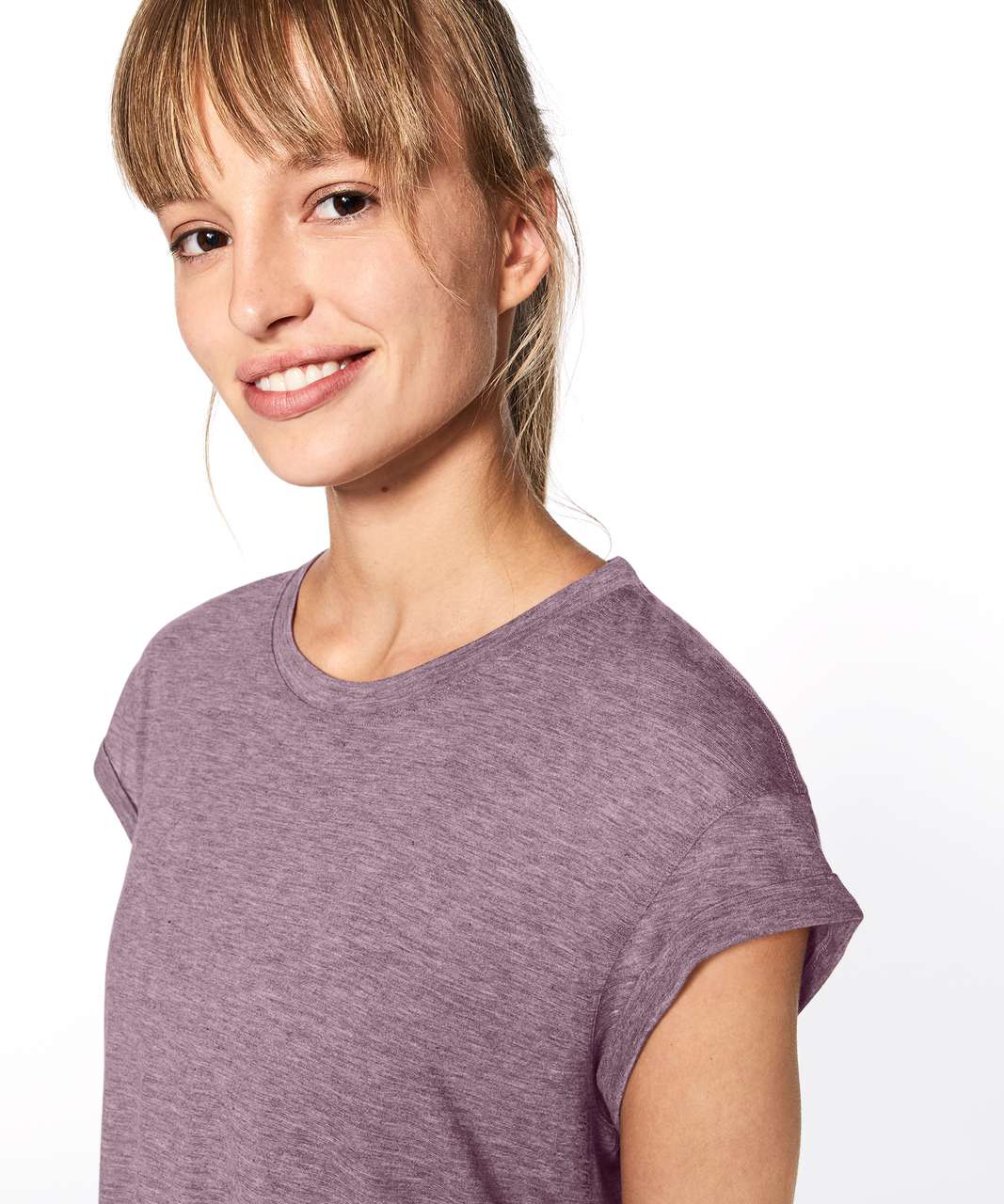 Lululemon Box It Out Short Sleeve - Heathered Oxblood