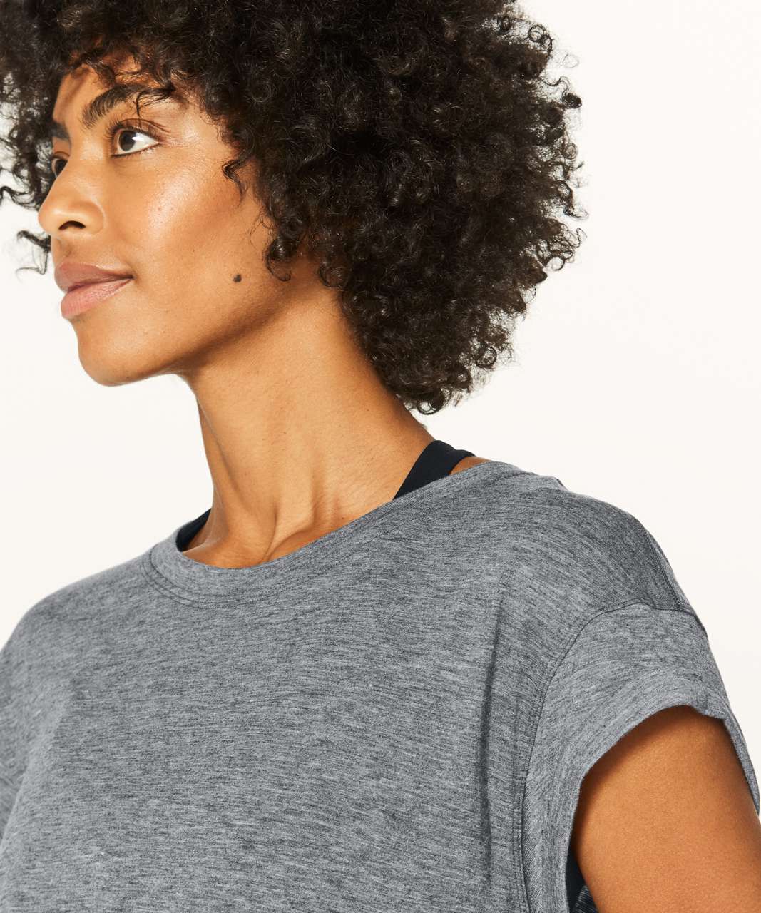 Lululemon Box It Out Short Sleeve - Heathered Black