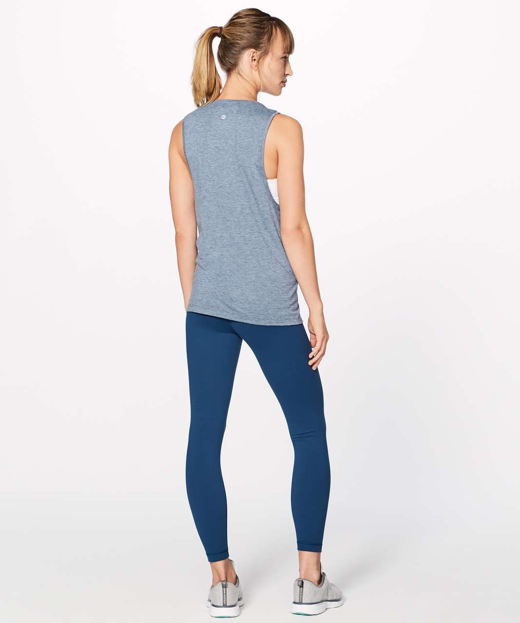 Lululemon Box It Out Tank - Heathered Night Tide