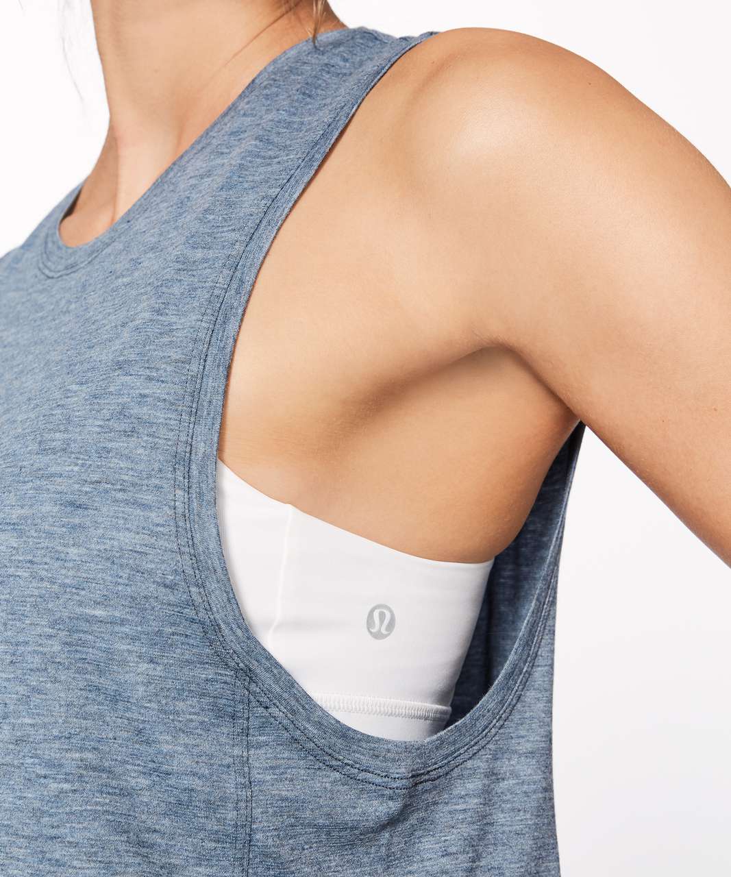 Lululemon Box It Out Tank - Heathered Night Tide