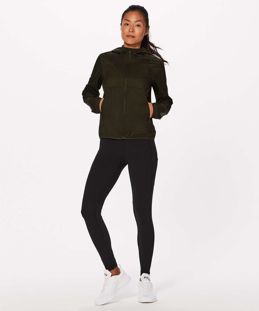 Lululemon Like The Windshell - Dark Olive