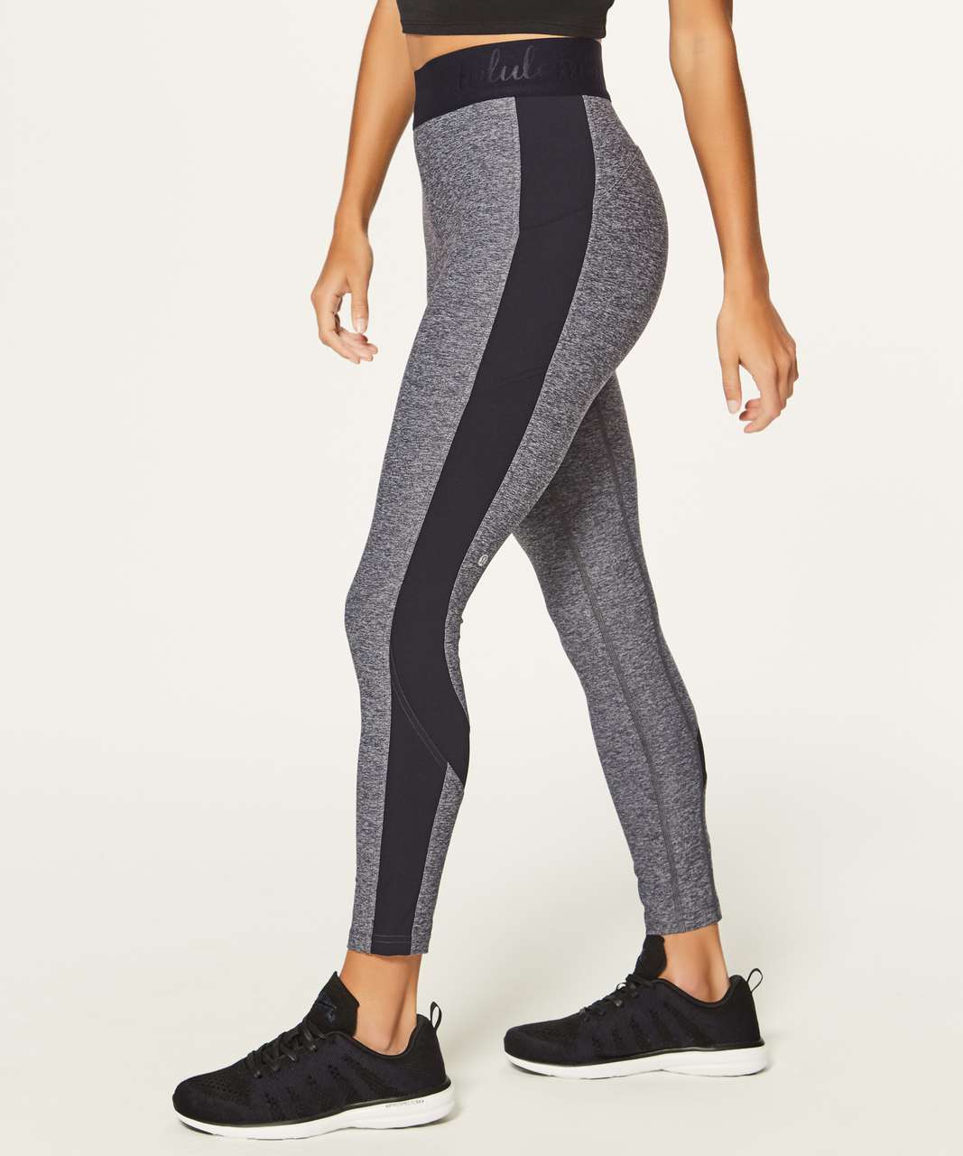 Lululemon Box It Out Tight - Heathered Black / Black (First Release) - lulu  fanatics