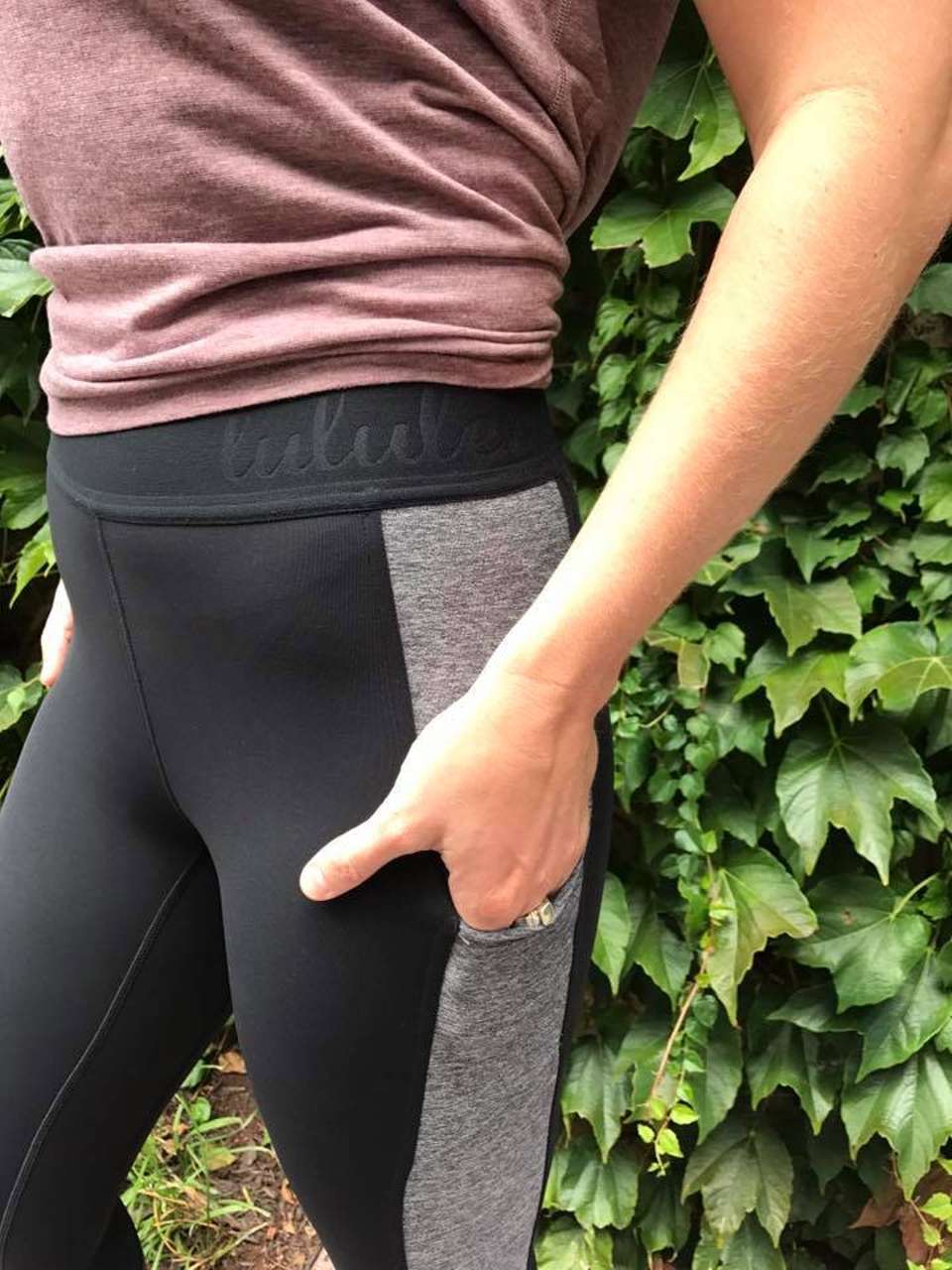 Lululemon Box It Out Tight - Black / Heathered Black