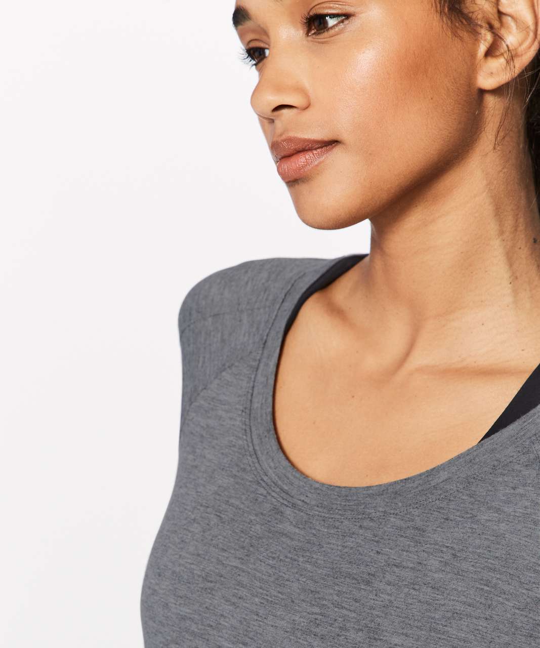 Lululemon Box It Out Long Sleeve - Heathered Black