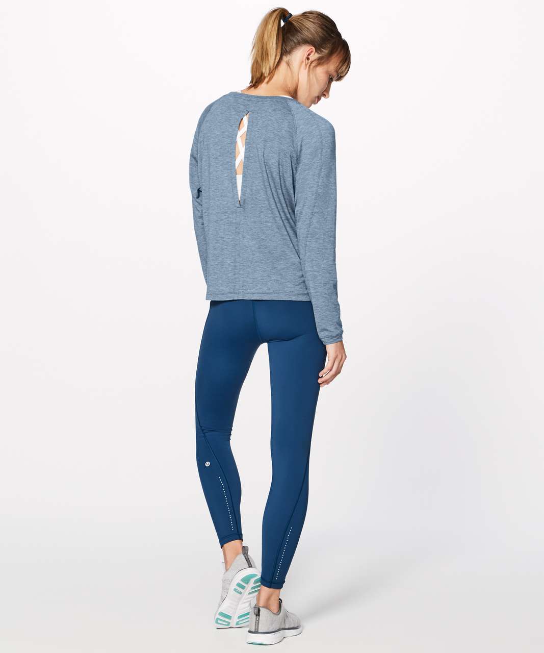 Lululemon Box It Out Long Sleeve - Heathered Night Tide