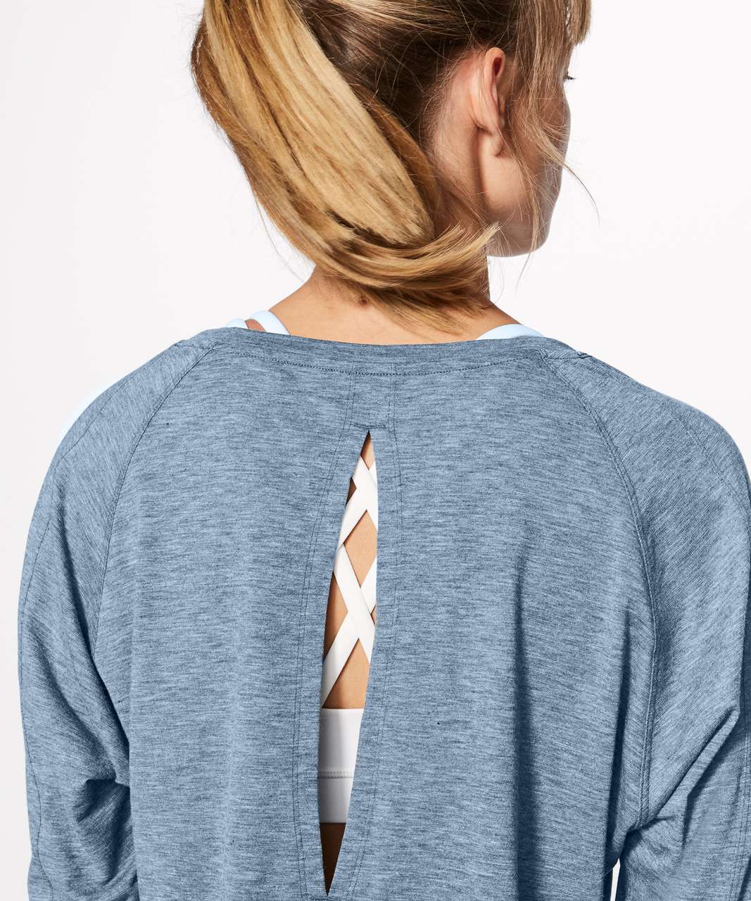 Lululemon Box It Out Long Sleeve - Heathered Night Tide