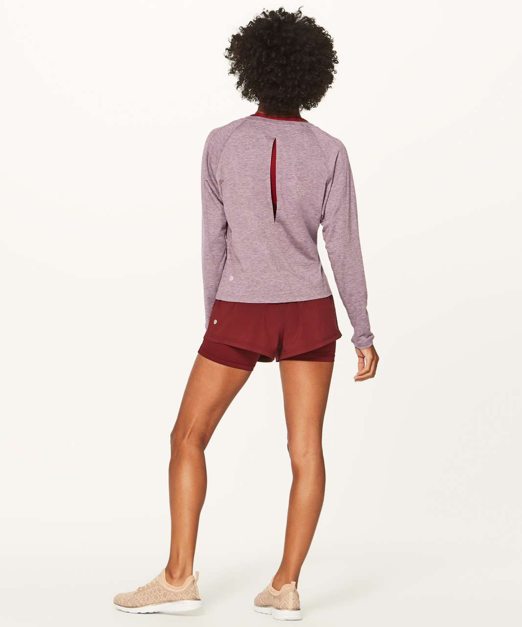 Lululemon Box It Out Long Sleeve - Heathered Oxblood