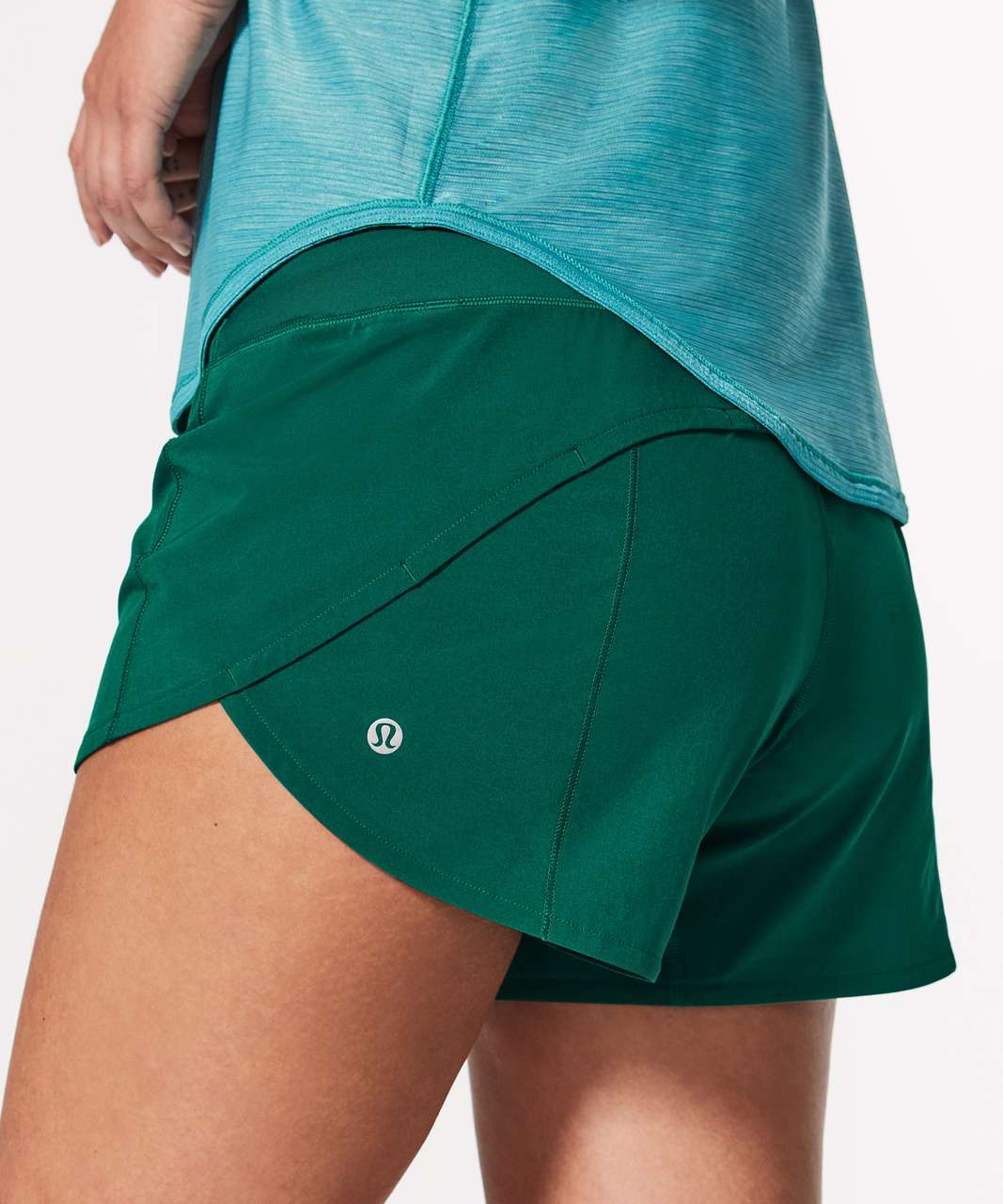 Lululemon Speed Up Short (Long 4") - Teal Green