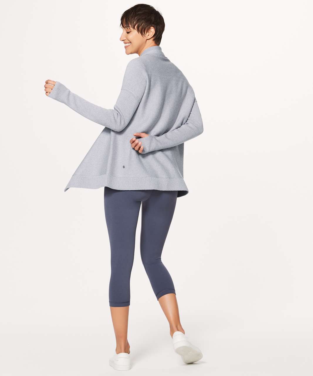 Lululemon heathered grey wrap up jacket - Agent Athletica