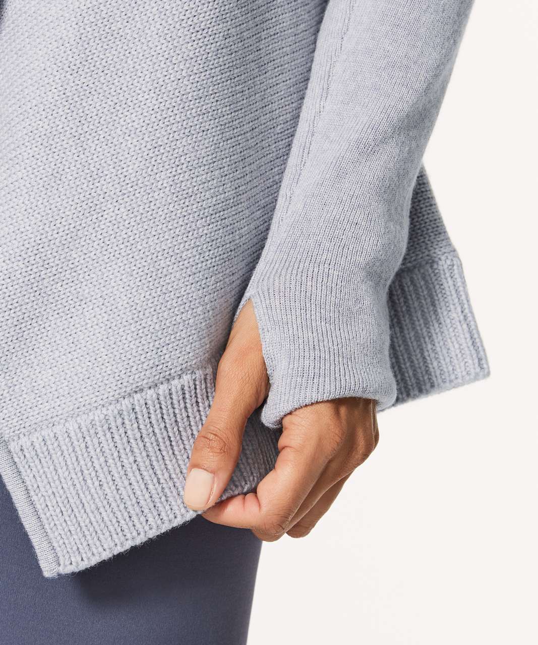 Lululemon Wrap It Up Sweater - Heathered Light Grey