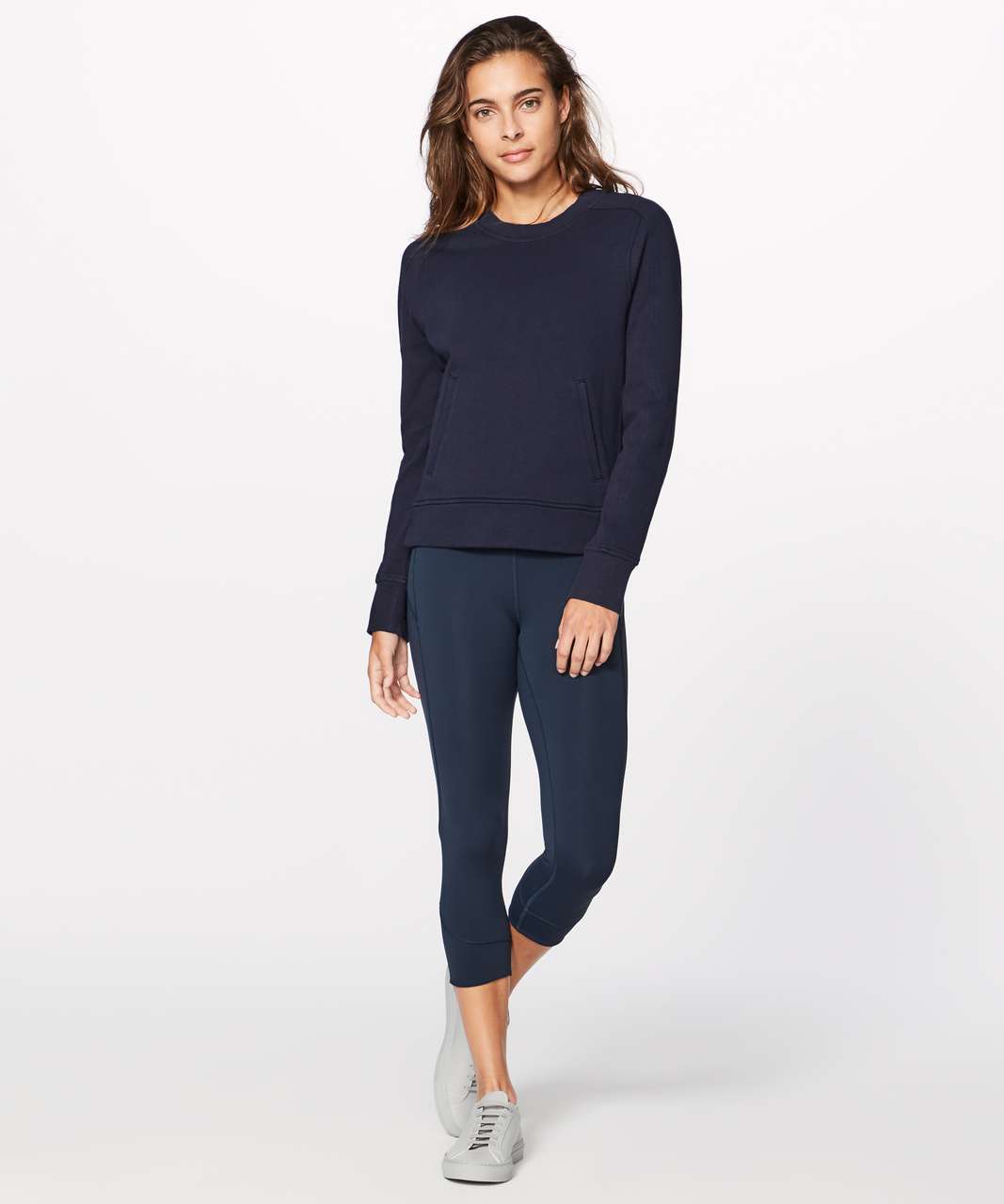 Lululemon Press Pause Crew - Midnight Navy