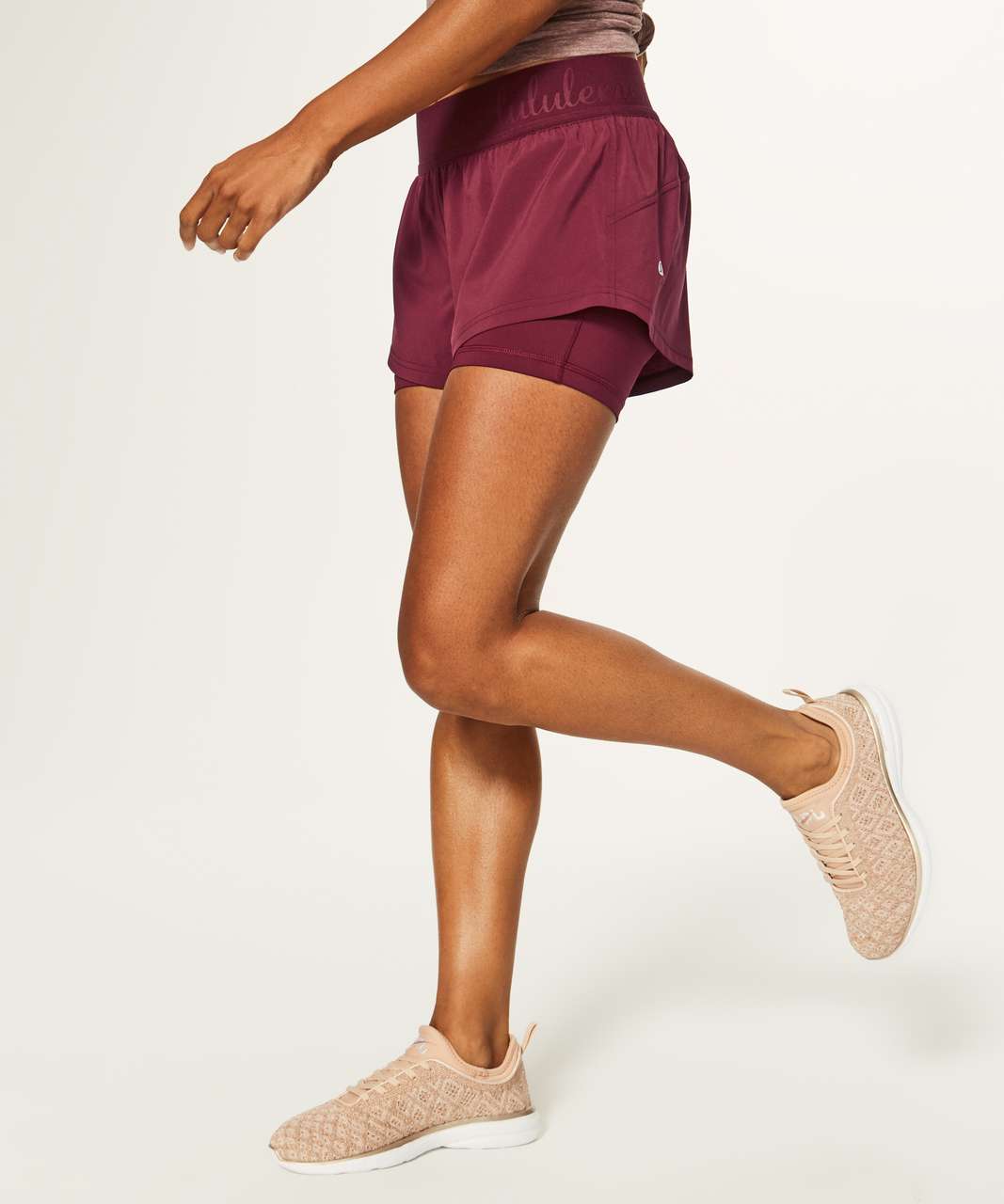 Lululemon Box It Out Short (5") - Deep Rouge