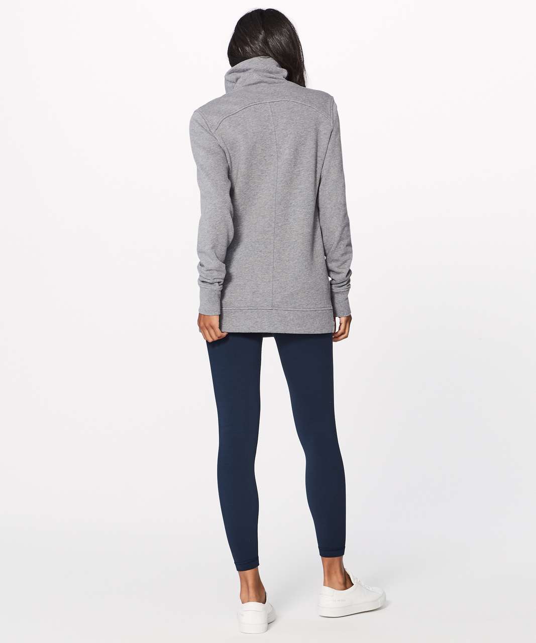 Lululemon Press Pause Pullover - Heathered Medium Grey