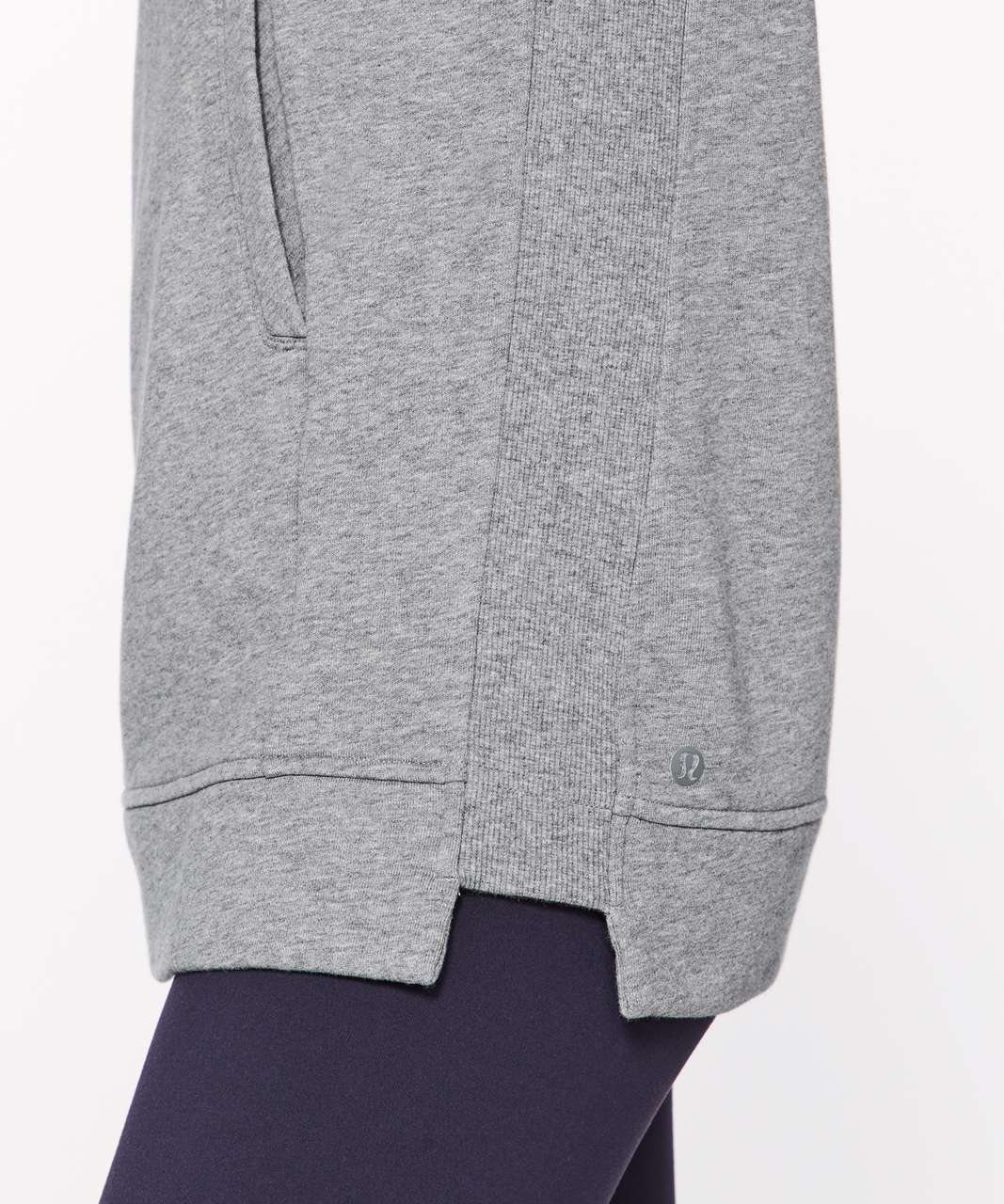 Lululemon Press Pause Pullover - Heathered Medium Grey