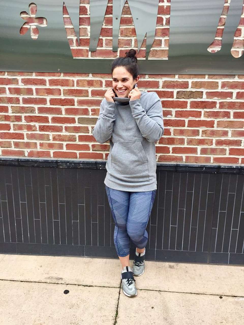 Lululemon Press Pause Pullover Funnel Neck Sweatshirt Heather