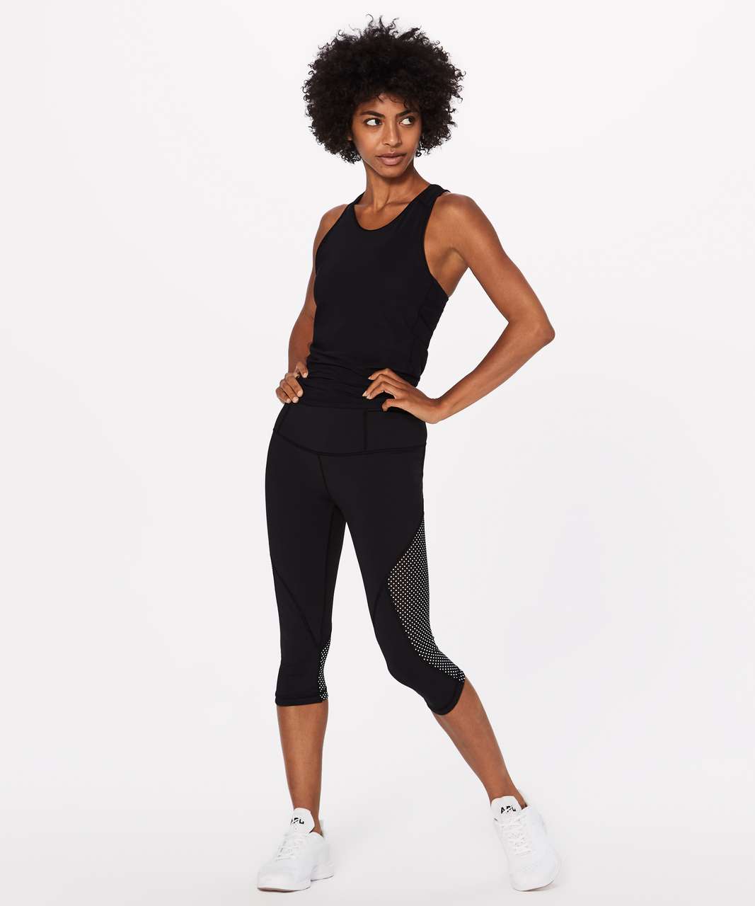 Lululemon Run: In The Sun Crop - Black - lulu fanatics