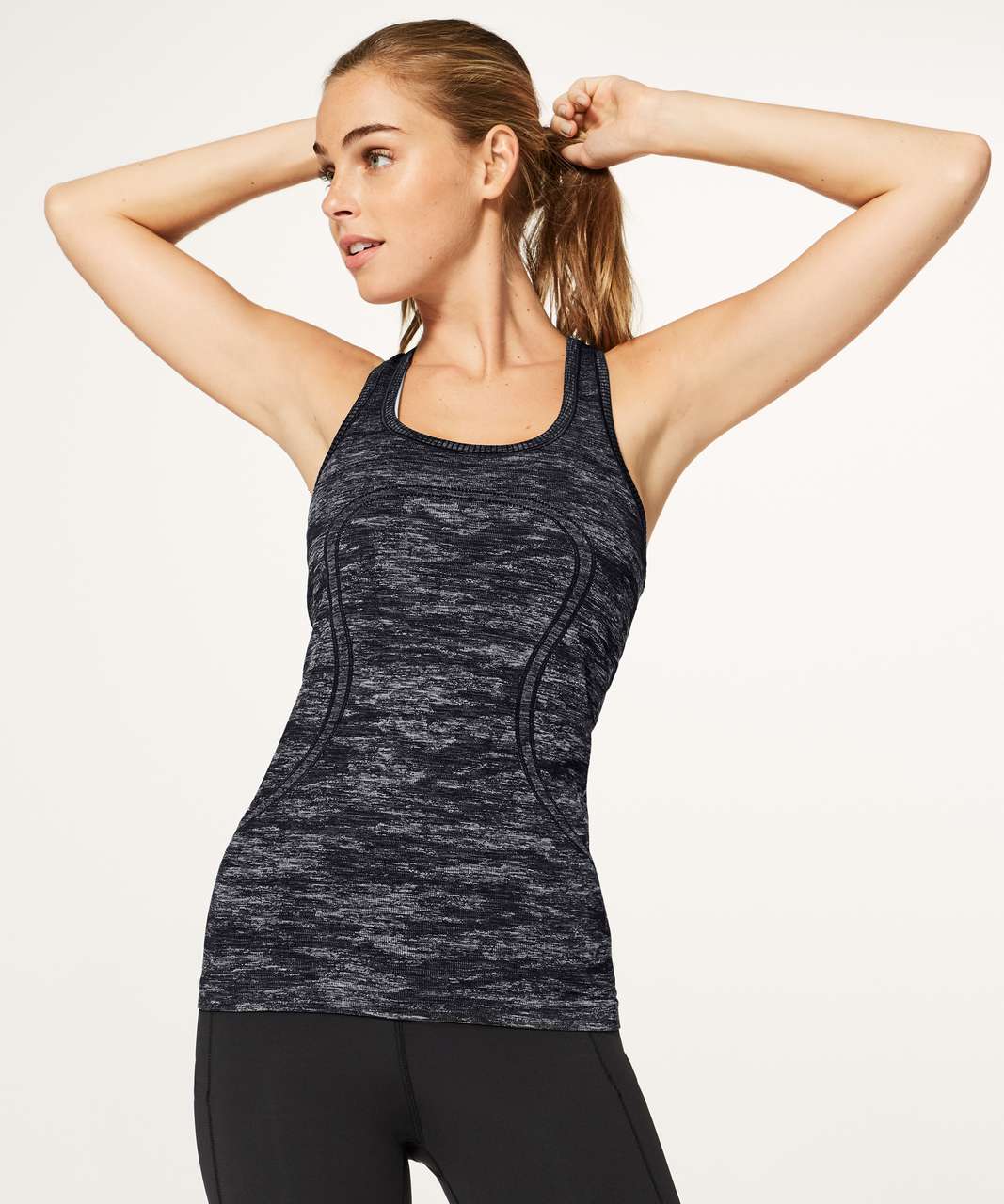 Lululemon Swiftly Tech Racerback - Black / White / Black (Camo)