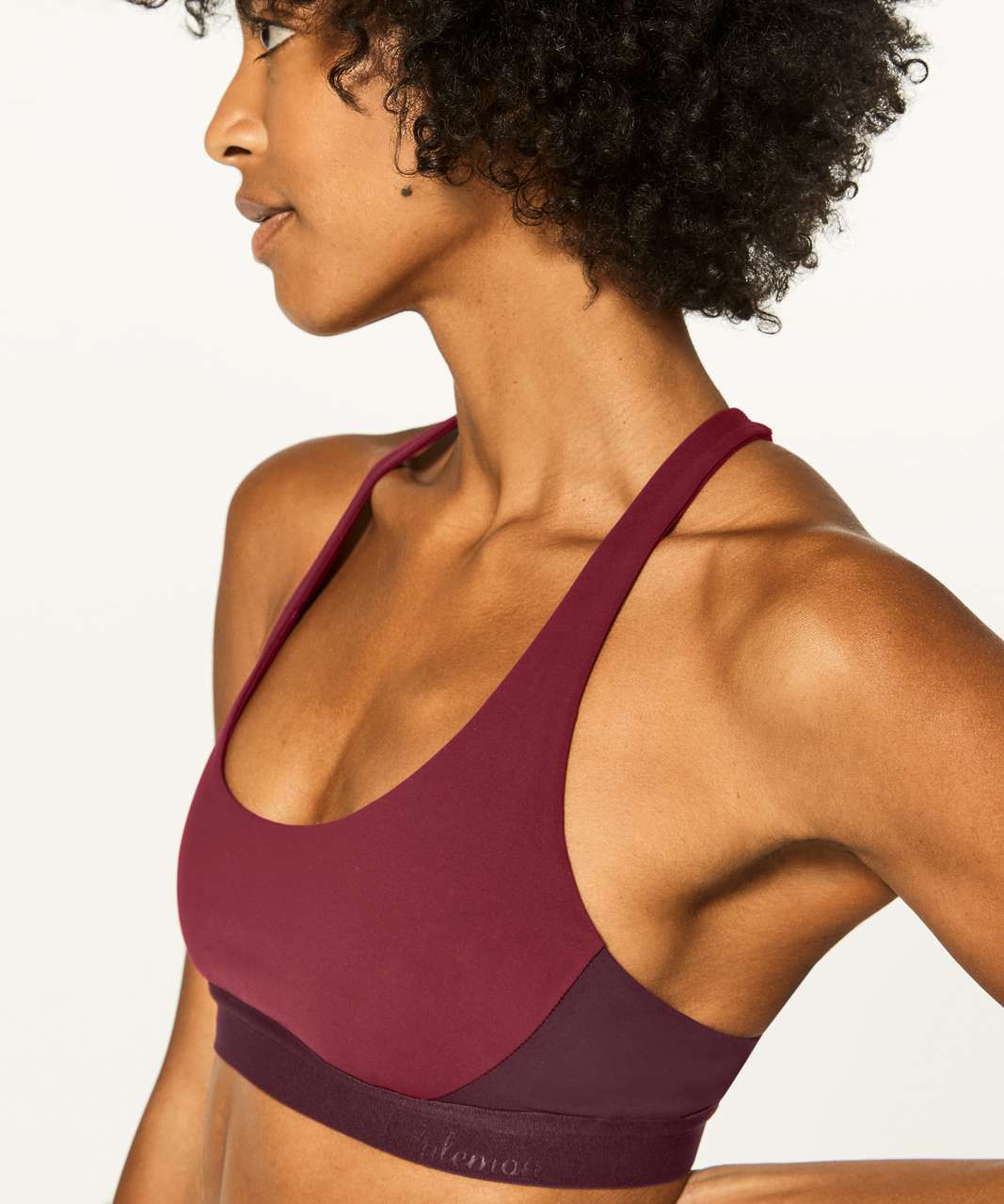 Lululemon Box It Out Bra - Oxblood / Deep Rouge