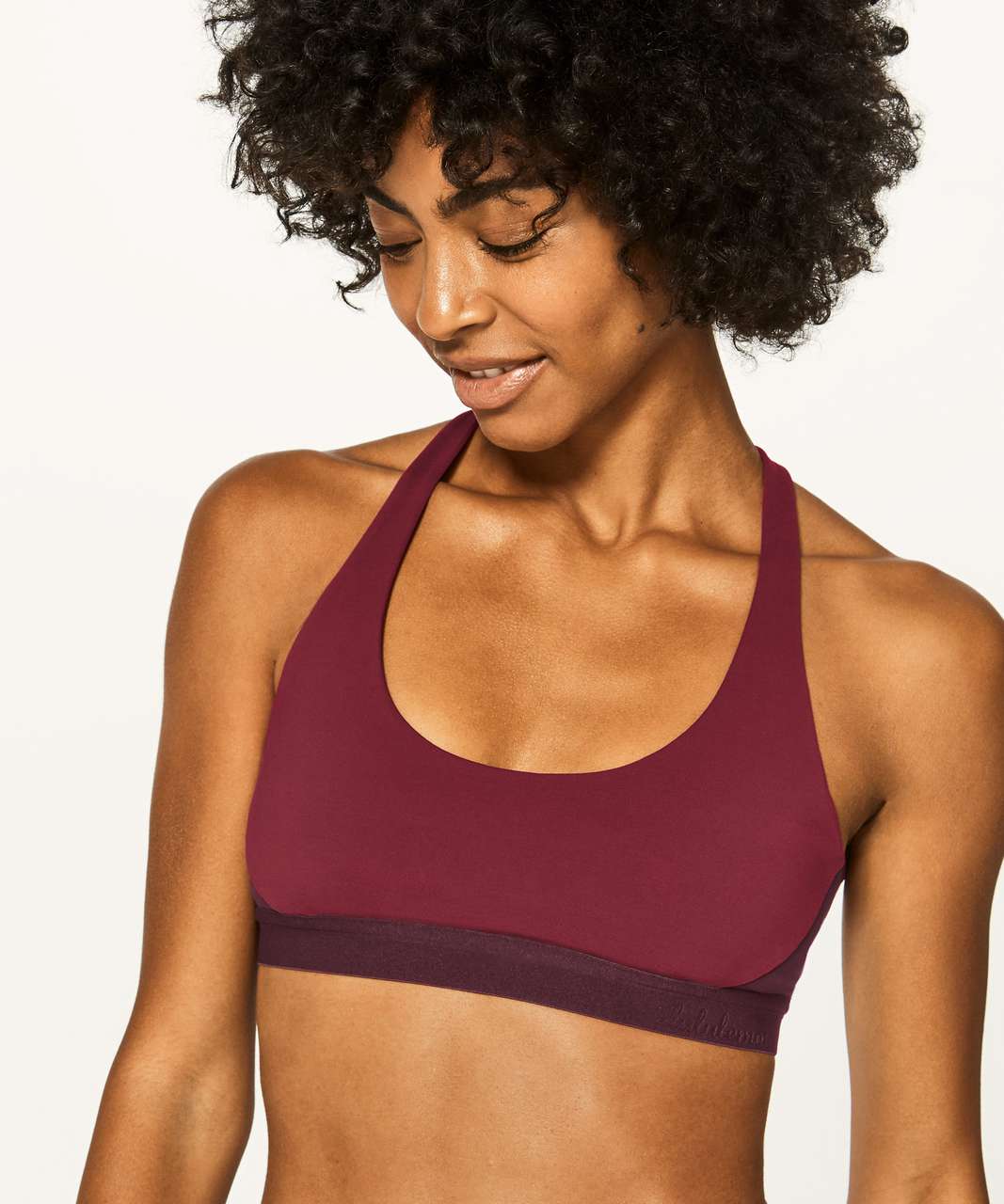 Lululemon Box It Out Bra - Oxblood / Deep Rouge