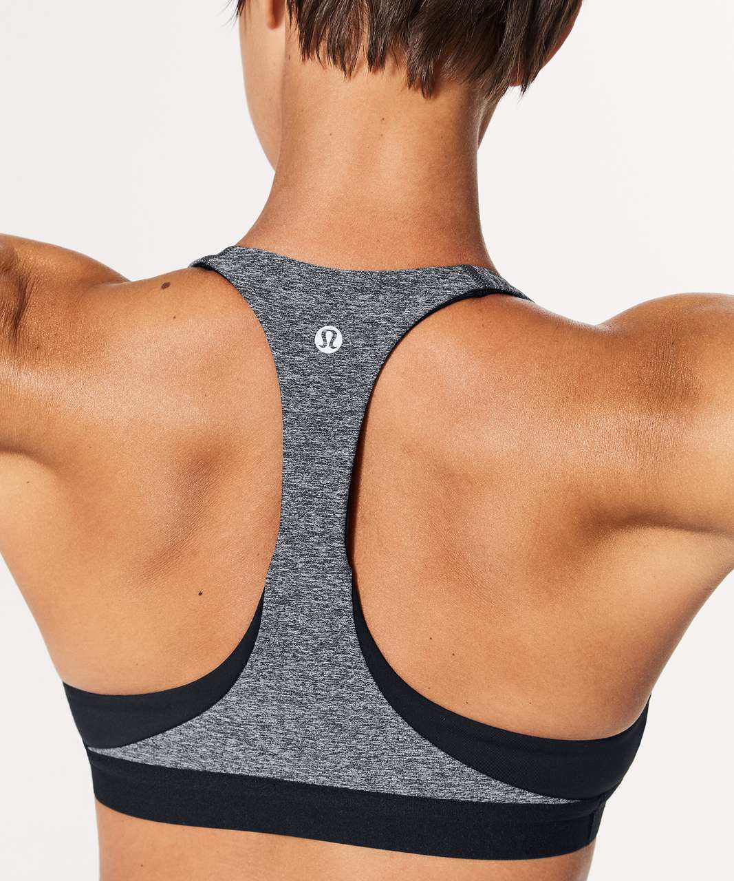 Lululemon Box It Out Bra - Heathered Black / Black