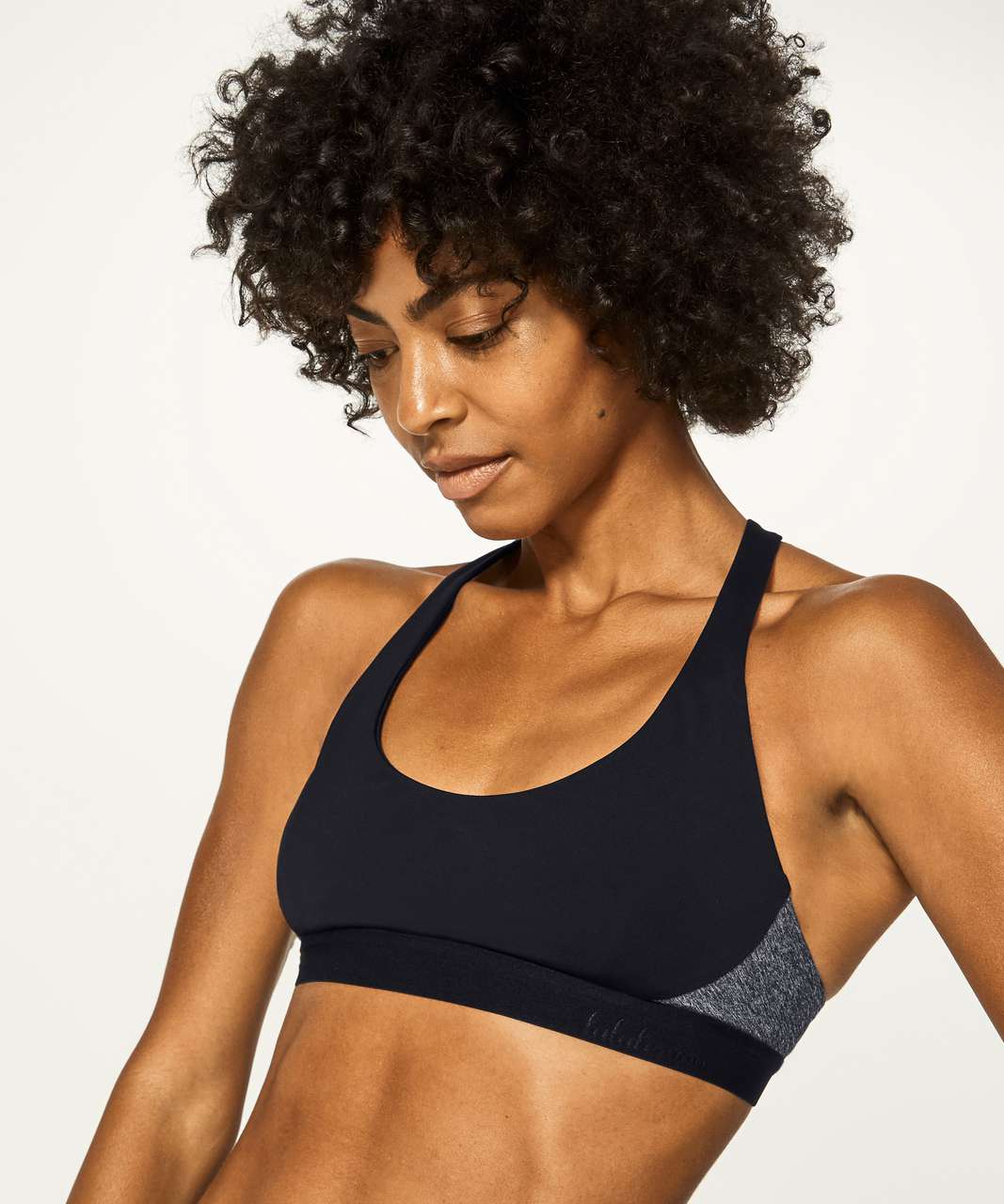 Lululemon Box It Out Bra - Black / Heathered Black