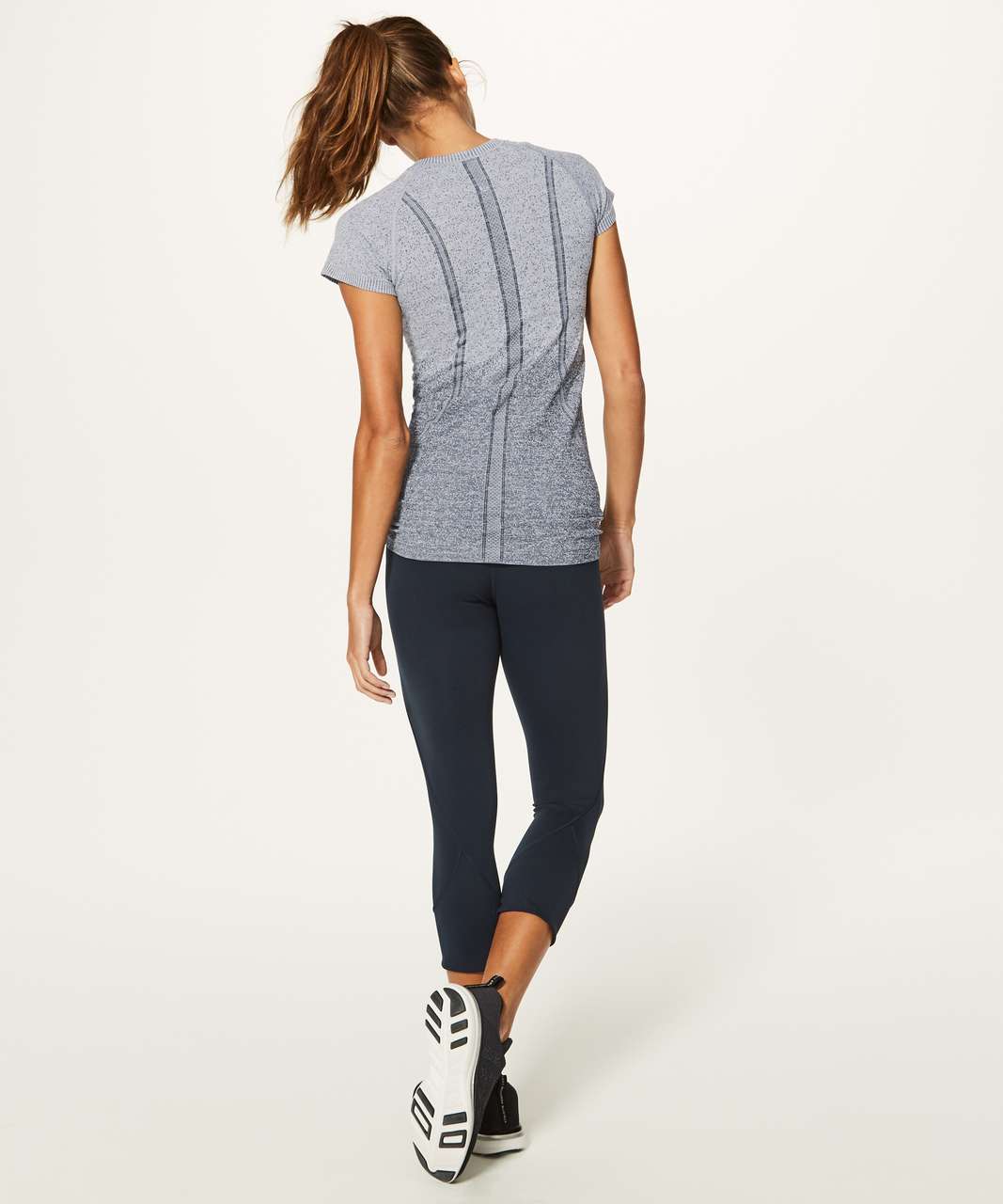 Lululemon Swiftly Tech Short Sleeve Crew - White / Dark Cast