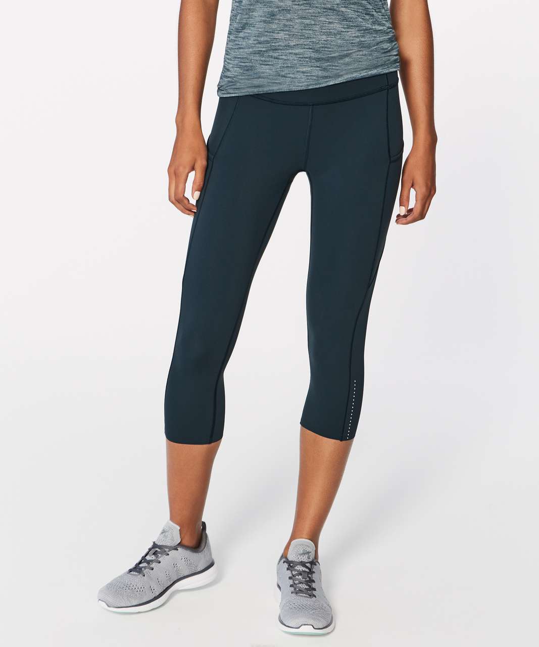 Lululemon Fast And Free 7/8 Tight - Nocturnal Teal - lulu fanatics