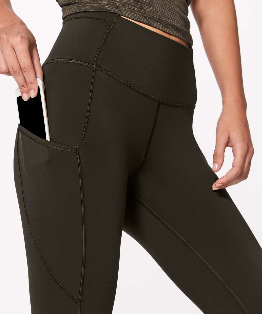 Lululemon Fast & Free Crop II *Nulux 19 - Dark Olive (First Release) -  lulu fanatics