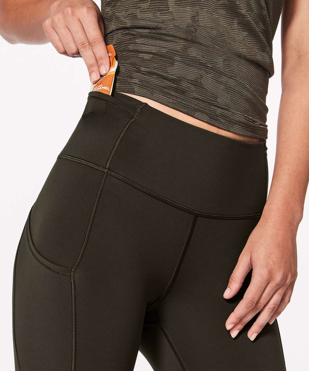 Lululemon Fast and Free Tight II 25 *Non-Reflective Nulux - Dark Olive -  lulu fanatics