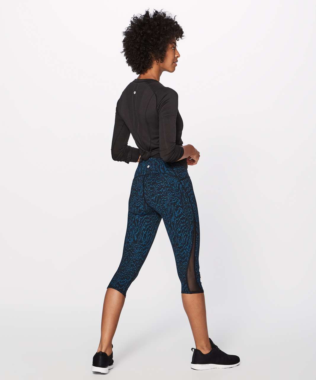 Lululemon Train Times Crop (17) - Pulse Capri Black / Black - lulu fanatics