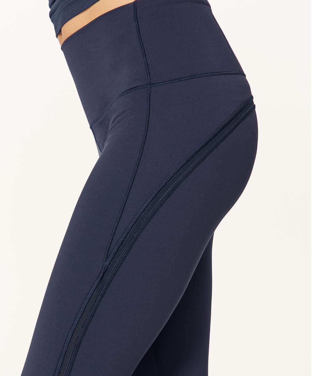 Lululemon Womens 4 Blue Sole Training Crop Mesh Insert Pocket Leggings -  $37 - From Amie