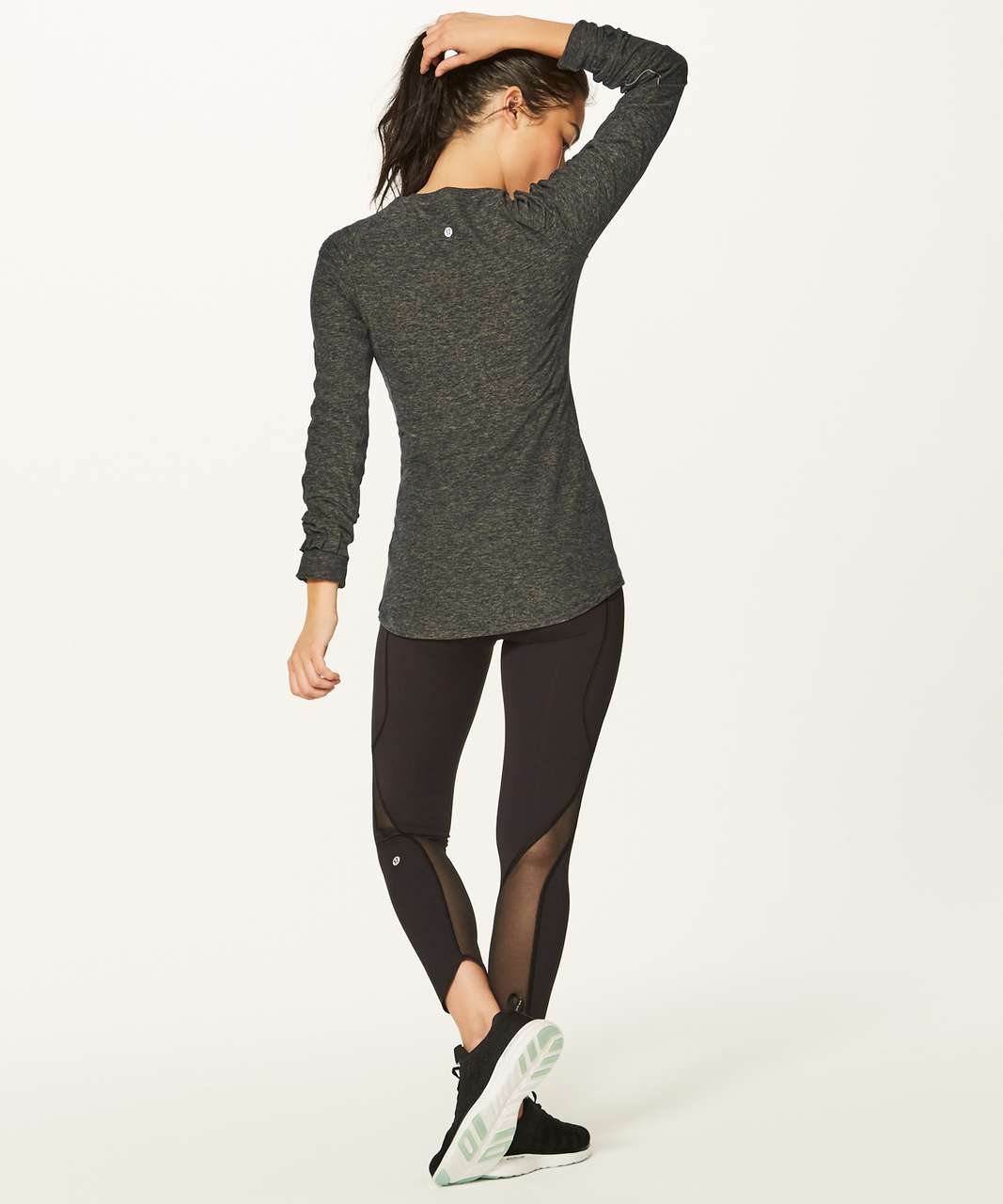 Lululemon Extra Mile Long Sleeve - Heathered Utilitarian