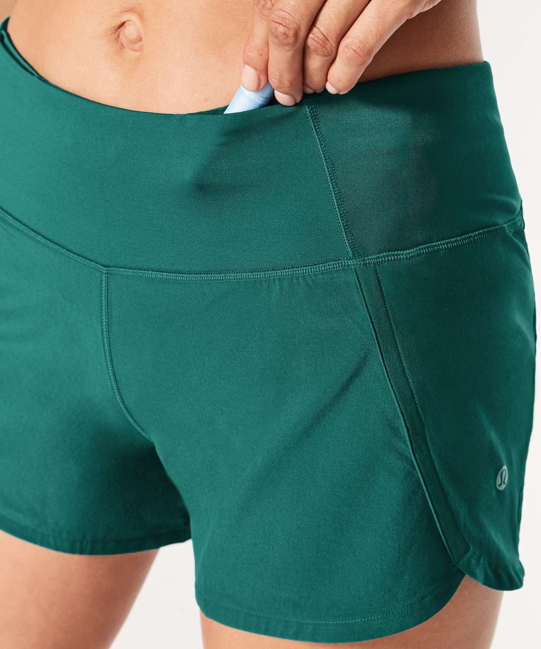 Lululemon Run Times Short II *4" - Teal Green