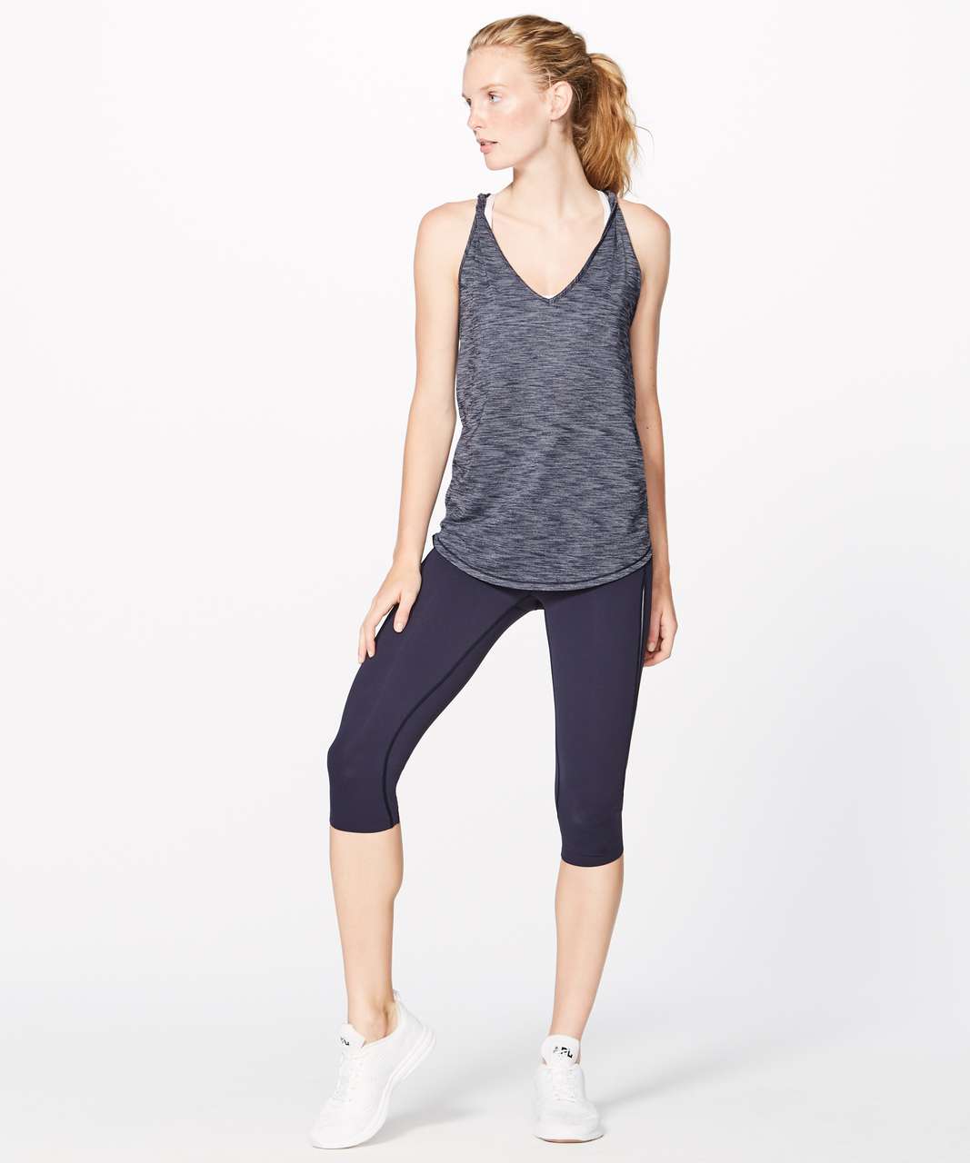 Lululemon Do The Twist Tank - Heathered Deep Navy