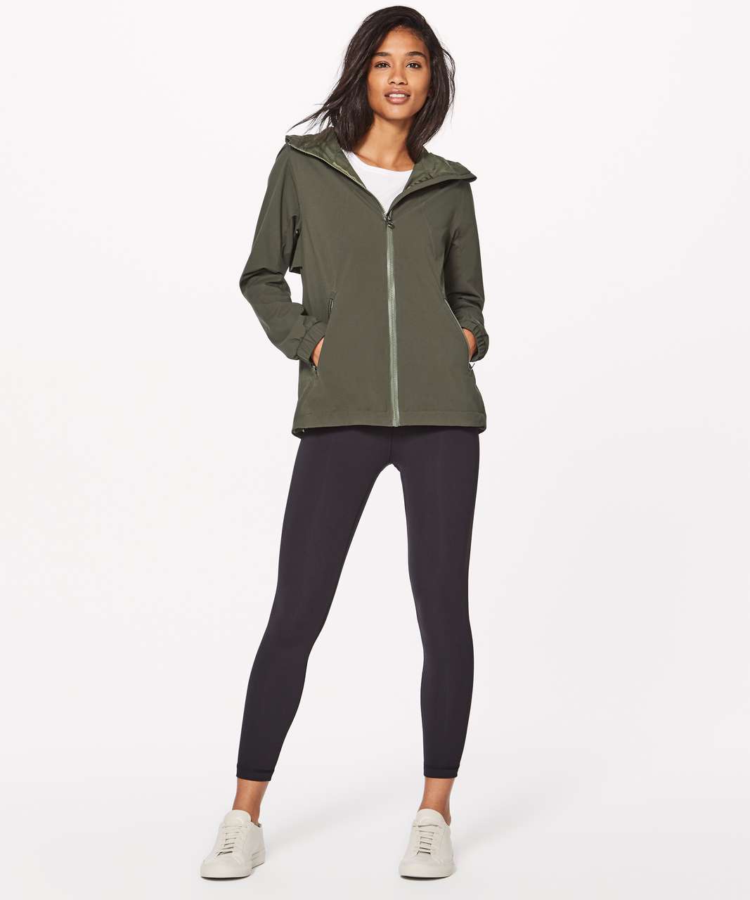 NWT Size 6 Lululemon Quilted Light Insulation Cropped Jacket ETHR GREEN